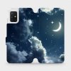 Pouzdro Mobiwear Parádní flip Samsung Galaxy A51 - V145P - Noční obloha s měsícem