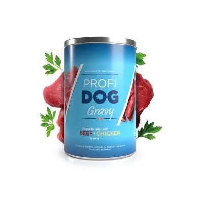 Profidog kousky s hovězím a kuřecím v omáčce 1,24 kg – Zboží Mobilmania