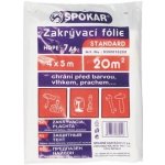 SPOKAR Zakrývací folie STANDARD HDPE 7 µm, 4 x 5 m – Hledejceny.cz
