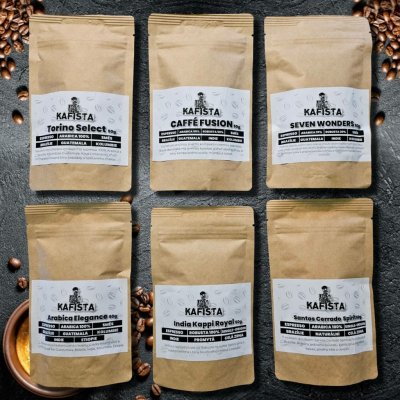 Kafista ochutnávka kvalitních směsí z Itálie zrnková 6 x 50 g – Hledejceny.cz
