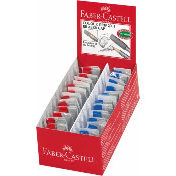 Faber-Castell Pryž a chránič Grip 2001 2 ks modrá červená