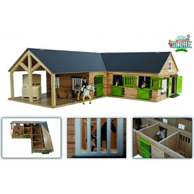 Kids Globe 610211 Farming stáj pro koně – Zboží Dáma