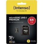 Intenso microSDXC 64 GB Premium UHS-I 3423490 – Zboží Živě