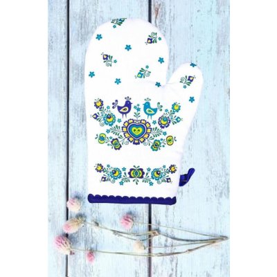 Chňapka bavlněná Folklór modrá - Chňapka 2019 – Zbozi.Blesk.cz