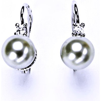 Čištín na patent s umělou stříbrnou perlou NK 1207 8379 – Zboží Mobilmania