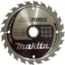 Makita Pilový kotouč na dřevo B-08280 Makforce, 150x20mm, 24 zubů