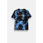 COCCODRILLO Bavlněné tričko s krátkým rukávem černý s barvením tie dye – Zboží Dáma