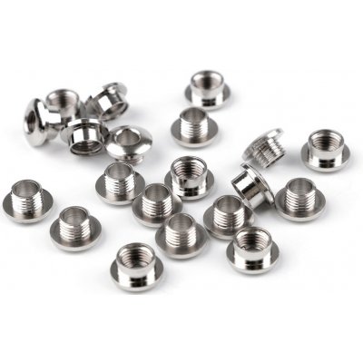 Průchodka šroubovací vnitřní Ø5 mm / vnější Ø11 mm Varianta: nikl, Balení: 10 pár – Zboží Dáma