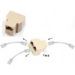 Modulární rozbočení 8P8C RJ45 1x female/2x female – Hledejceny.cz