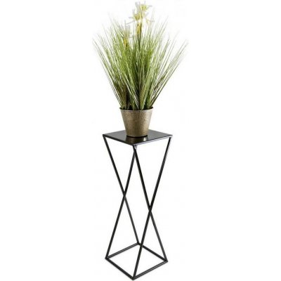 DekorStyle Stojan na květiny Espiral 70 cm černý – Hledejceny.cz