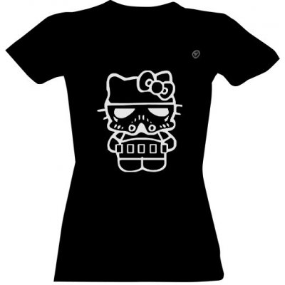 Tričko s potiskem Darth Kitty černá – Zboží Mobilmania