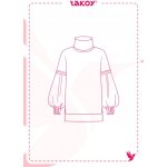 Takoy Elektronický PDF střih dámská roláková mikina z počesané teplákoviny Gia-48-54 – Hledejceny.cz