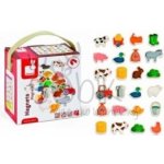 Janod Magnetky Farma dřevěné 24 ks – Zboží Dáma