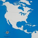 Montessori kontrolní mapa Severní Amerika Nová bez popisků – Zbozi.Blesk.cz