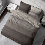 Kvalitex bavlna povlečení Delux Neptune hnědé 140x200 70x90 – Hledejceny.cz