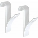 Verk 01756 Závěsný háček do koupelny 2 ks bílý – Zbozi.Blesk.cz