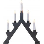 Eglo 410349 Vánoční svícen ZACK 5xE10 3W 230V antracit EG410349 – Hledejceny.cz