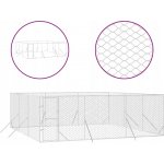 vidaXL Venkovní psí kotec stříbrný 600 x 600 x 200 cm – Hledejceny.cz