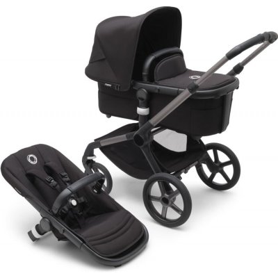 Bugaboo Fox 5 základní set Graphite/Midnight Black pěnová kola 2023 – Zboží Dáma