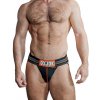 Pánské erotické prádlo OXBALLA OXJOK SLINGJOCK Upthrust Slider Jock Black Iron jocksy