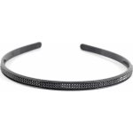 Čelenka do vlasů se štrasovými kamínky černá – Zboží Dáma