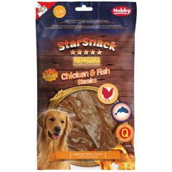 Nobby StarSnack BBQ Chicken, Fish Steak pamlsky 140 g