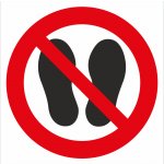 Zákaz vstupu do oblasti ISO 7010 samolepící vinylová fólie 100 x 100 mm – Zboží Mobilmania