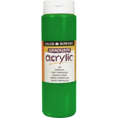 Daler Rowney Graduate akrylová barva emerald green 500 ml 1 ks – Hledejceny.cz
