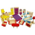 Bigjigs Toys Dřevěný nábytek do domečku Bigjigs – Zboží Dáma