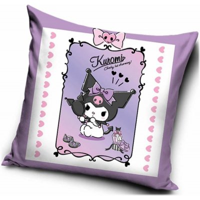Carbotex Velurový polštář Kuromi motiv Roztomilá rebelka 40x40 – Hledejceny.cz