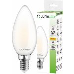 Lumiled LED žárovka LED E14 B35 7W = 60W 806lm 3000K Teplá bílá 360° Filament – Hledejceny.cz