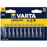 Varta Longlife AA 10ks 4106101461 – Zboží Živě
