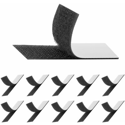 Onpira Černý suchý zip samolepicí Varianty provedení: 10 x 2 cm [10 ks] – Zboží Dáma