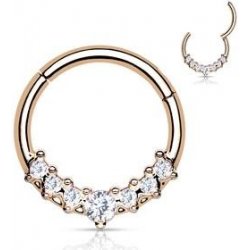 Šperky4U ocelový piercing do nosu tragus helix septum NS0038-RS