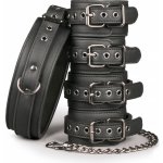 Sada EasyToys Fetish set with Collar Ankle and Wrist Cuffs – Zboží Mobilmania