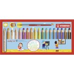 Stabilo woody 3 in 1 880/18-3 pastelky sada 18 ks ořezávátko a štětec – Sleviste.cz