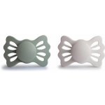 Frigg dudlík silikon 2ks symetrický Lucky Sage/silver Gray – Sleviste.cz