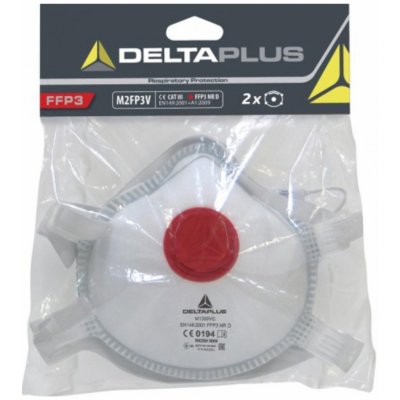 DeltaPlus M2FP3V FFP3 tvarovaný s ventilkem Respirátor – Zboží Mobilmania