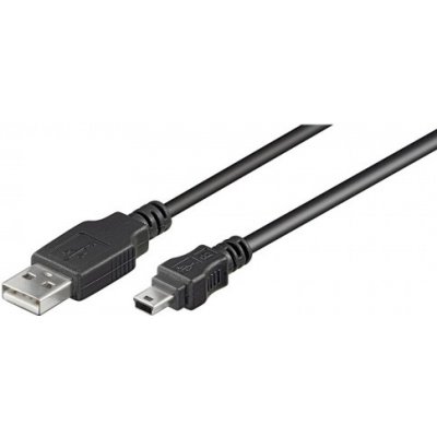 Goobay 50768 USB 2.0 USB A(M) - miniUSB 5pin B(M), 3m, černý – Zboží Mobilmania