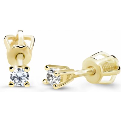 Cutie Diamonds pecky ze žlutého zlata s brilianty DZ60129-30-00-X-1 – Hledejceny.cz