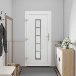 OMAXI Vchodové dveře Antracitová 88 x 200 cm PVC 787365 – Hledejceny.cz