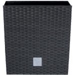 Prosperplast RATO LOW Květináč 20x20x20,2 cm ratan antracit – Sleviste.cz