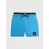 Koupací šortky, boardshorts Calvin Klein pánské plavky s dvojitým pasem KM0KM00846 CYO modré