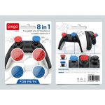 iPega P5029 PlayStation 4/5 controller cap set, red/blue – Zboží Živě