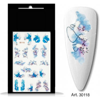 BIO nails vodolepka 30118 modrá se třpytkami – Hledejceny.cz