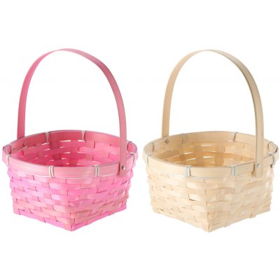 Velikonoční košík s pohyblivým uchem, 20 × 20 × 10 cm, mix 2 barev – Sleviste.cz