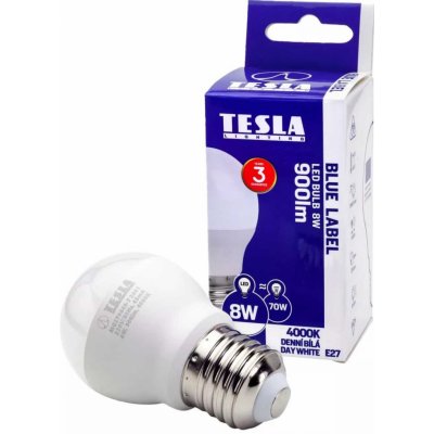Tesla LED žárovka G45, E27, 8 W, 900 lm, 4 000 K – Zboží Živě