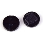 Knoflík 25 mm kulatý Varianta: 2 černo-stříbrný – Hledejceny.cz