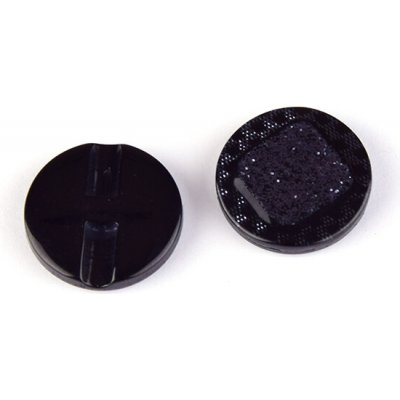 Knoflík 25 mm kulatý Varianta: 2 černo-stříbrný – Hledejceny.cz