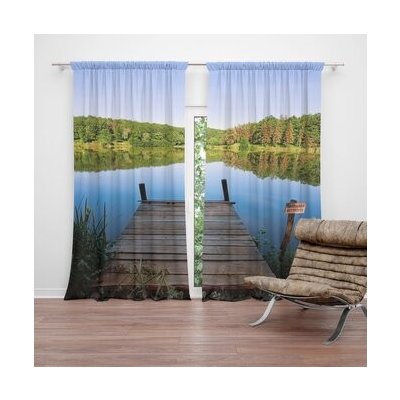 Sablio Závěs Molo na jezeře: 2ks 140x250cm – Hledejceny.cz